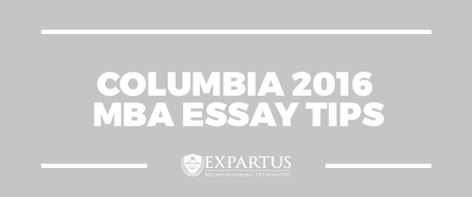 Columbia business school essay