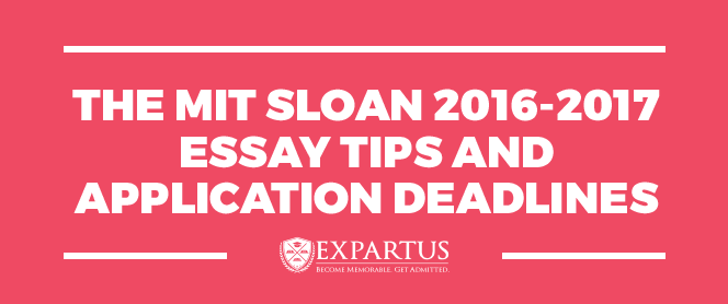 Mit sloan essay
