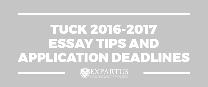 Tuck 2012 essay questions