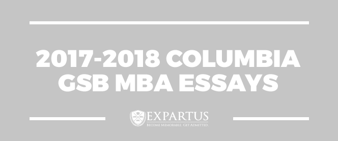 Columbia mba essays